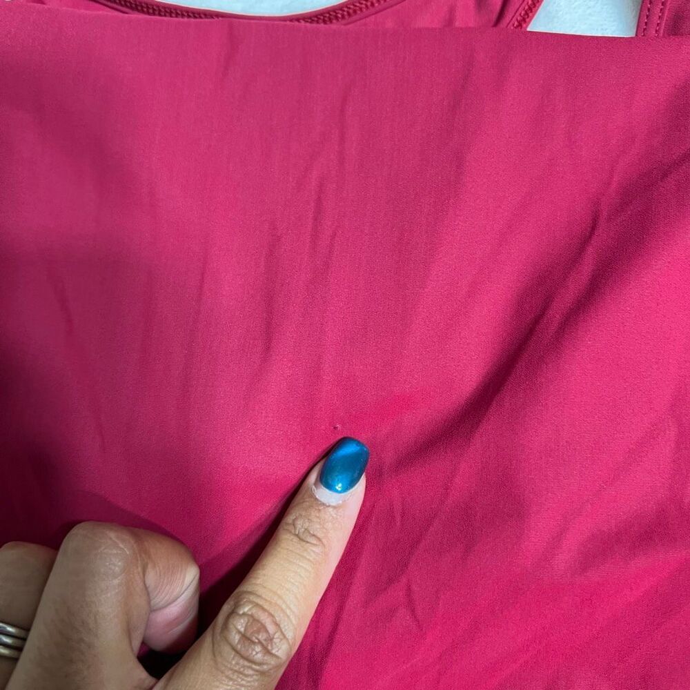 Lululemon Ruby Red Rejuvenate Racerback Dress 6 Women - Picture 9 of 10